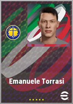 Emanuele Torrasi eFootball 2026 player card, 66 OVR CMF