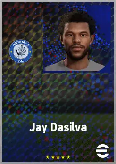 Jay Dasilva eFootball 2026 player card, 72 OVR LB