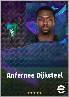 Anfernee Dijksteel eFootball 2026 player card, 70 OVR RB