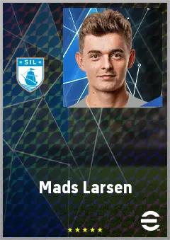 Mads Larsen eFootball 2026 player card, 68 OVR CMF