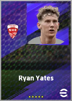 Ryan Yates eFootball 2026 player card, 73 OVR DMF
