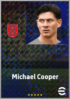 Michael Cooper eFootball 2026 player card, 74 OVR GK