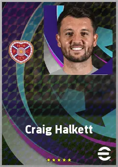 Craig Halkett eFootball 2026 player card, 71 OVR CB