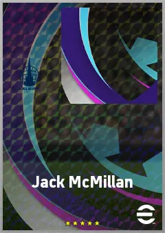 Jack McMillan eFootball 2026 player card, 70 OVR RB