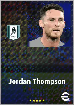 Jordan Thompson eFootball 2026 player card, 69 OVR CMF