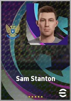Sam Stanton eFootball 2026 player card, 67 OVR CMF