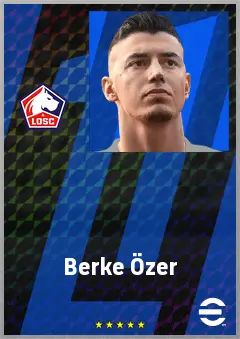 Berke Özer eFootball 2026 player card, 75 OVR GK