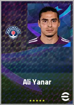 Ali Yanar eFootball 2026 player card, 67 OVR GK
