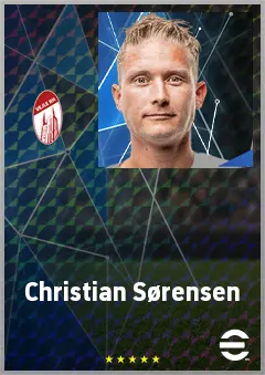 Christian Sørensen eFootball 2026 player card, 68 OVR LB