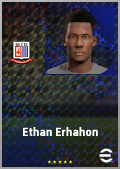 Ethan Erhahon eFootball 2026 player card, 68 OVR DMF