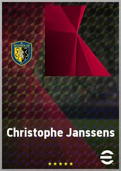 Christophe Janssens eFootball 2026 player card, 66 OVR LB