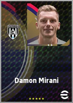 Damon Mirani eFootball 2026 player card, 71 OVR CB