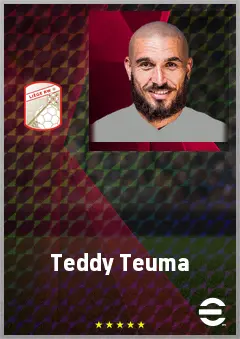 Teddy Teuma eFootball 2026 player card, 73 OVR CMF
