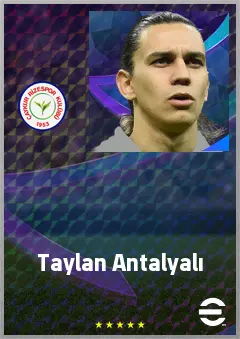Taylan Antalyalı eFootball 2026 player card, 69 OVR DMF