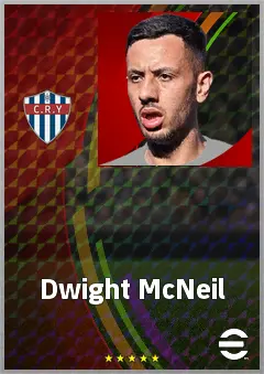 Dwight McNeil eFootball 2026 player card, 71 OVR LMF