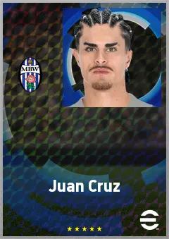 Juan Cruz eFootball 2026 player card, 73 OVR LWF