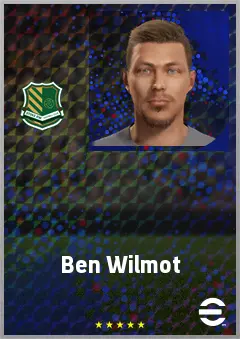 Ben Wilmot eFootball 2026 player card, 71 OVR CB