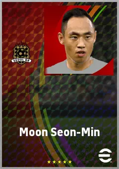 Moon Seon-Min eFootball 2026 player card, 66 OVR RWF