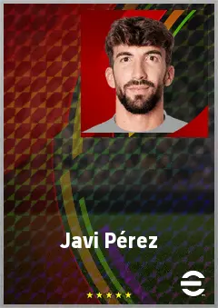 Javi Pérez eFootball 2026 player card, 66 OVR CMF