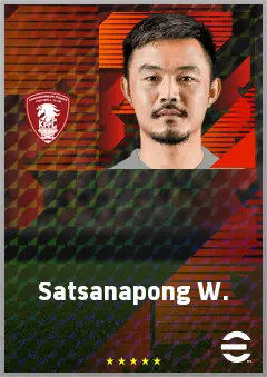 Satsanapong W. eFootball 2026 player card, 63 OVR LB