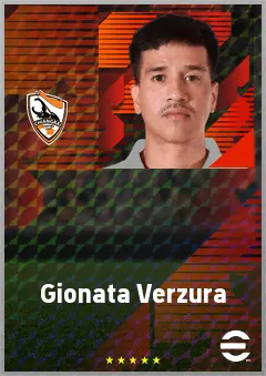 Gionata Verzura eFootball 2026 player card, 63 OVR CMF