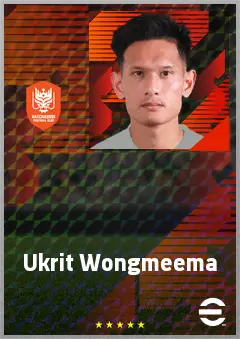 Ukrit Wongmeema eFootball 2026 player card, 64 OVR GK