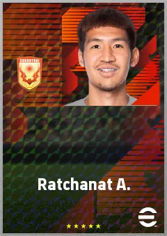 Ratchanat A. eFootball 2026 player card, 64 OVR AMF