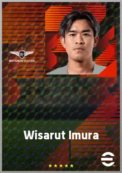 Wisarut Imura eFootball 2026 player card, 65 OVR DMF