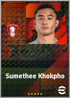 Sumethee Khokpho eFootball 2026 player card, 64 OVR GK