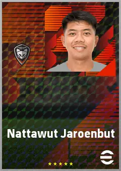 Nattawut Jaroenbut eFootball 2026 player card, 64 OVR CMF