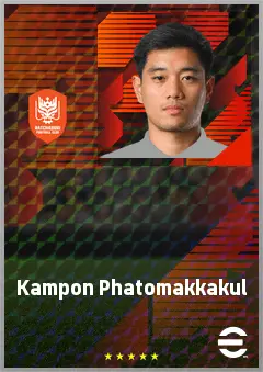 Kampon Phatomakkakul eFootball 2026 player card, 66 OVR GK