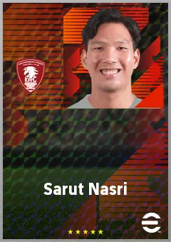 Sarut Nasri eFootball 2026 player card, 63 OVR GK