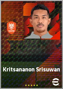Kritsananon Srisuwan eFootball 2026 player card, 65 OVR DMF