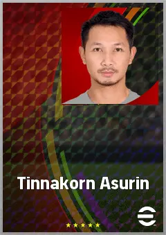 Tinnakorn Asurin eFootball 2026 player card, 66 OVR CB