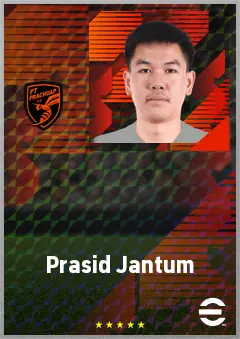 Prasid Jantum eFootball 2026 player card, 65 OVR CMF