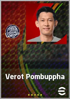 Verot Pombuppha eFootball 2026 player card, 66 OVR CF