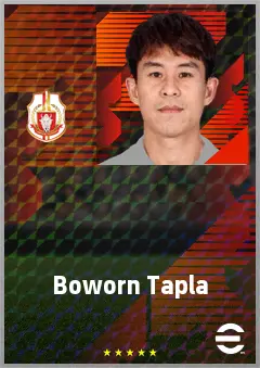 Boworn Tapla eFootball 2026 player card, 65 OVR DMF