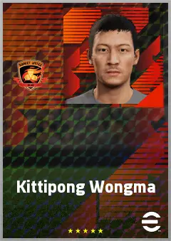 Kittipong Wongma eFootball 2026 player card, 66 OVR AMF