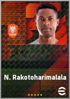 N. Rakotoharimalala eFootball 2026 player card, 68 OVR LWF