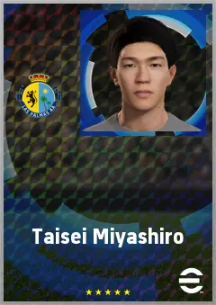 Miyashiro Taisei eFootball 2026 player card, 72 OVR SS
