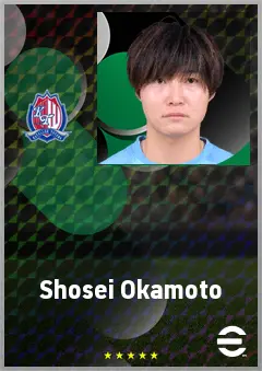 Okamoto Shosei eFootball 2026 player card, 67 OVR CB