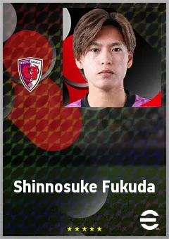 Fukuda Shinnosuke eFootball 2026 player card, 70 OVR RB