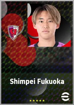 Fukuoka Shimpei eFootball 2026 player card, 69 OVR DMF
