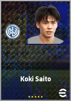 Saito Koki eFootball 2026 player card, 70 OVR LMF