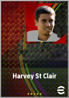 Harvey St Clair eFootball 2026 player card, 67 OVR RMF