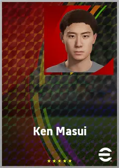 Masui Ken eFootball 2026 player card, 68 OVR LMF