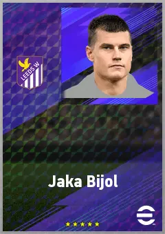 Jaka Bijol eFootball 2026 player card, 75 OVR CB