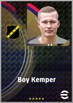 Boy Kemper eFootball 2026 player card, 68 OVR LB