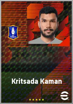 Kritsada Kaman eFootball 2026 player card, 67 OVR DMF