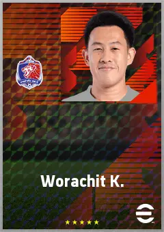 Worachit K. eFootball 2026 player card, 66 OVR AMF